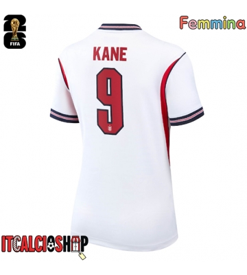 Inghilterra Harry Kane #9 Prima Maglia Femmina Mondiali 2026 Manica Corta